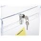 Lockable Plexiglass Donation Box 