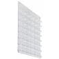 Clear 48-Pocket Business Card Wall Rack, Clear Plastic