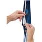 Exhibit graphic with zipper closure 