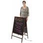 LED A-Frame Glass Writeboard