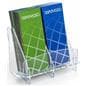 Side by Side Pocket Double Brochure Holder