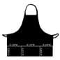 Black Bib Apron with Varying Pocket Sizes