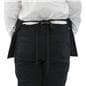 Black Waist Apron with Wrap Around Ties