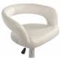White Leather Bar Stool has a Modern Design