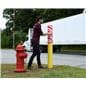 slide-on candy cane bollard cover