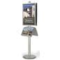 FORTE Poster Literature Stand (2) 22" x 28" Frames & (2) Literature Pockets
