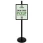 Sign display with online pick up sign 