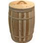 Covered Cedar Barrel