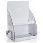 Tabletop Cardboard Display with Brochure Holder, White