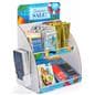Personalized 2-tier custom cardboard tabletop display stand