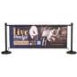 Cafe barrier sign with dye sublimated graphics