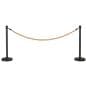 Stanchion rope with nautical twist design