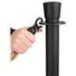 Stanchion rope for crowd control posts