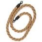 Stanchion rope with braided design
