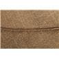 Burlap table cloth with overlock stitching