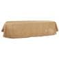 Burlap table cloth weighing 6.6 lbs