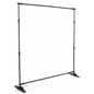  Red rope stanchion event backdrop with height adjustable frame  
