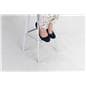 10’ x 20’ white trade show carpet roll with medium high pile height