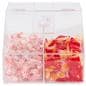 Acrylic candy bin with an overall height of 8 inches tall