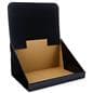 Corrugated pop displays with front display area