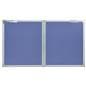 60 x 36 locking cork board with wall mounting design