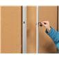 60 x 36 locking cork board with key set included