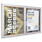 60 x 36 locking cork board with anodized aluminum framing