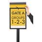 Extra tall stanchion attachment with protective pvc films
