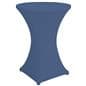 Dark blue bar height spandex table cover