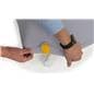 Bar height spandex table cover with easy to care for instructions 