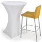 Bar height spandex table cover with machine washable fabric 