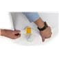 Bar height spandex table cover with plastic footing 