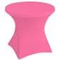 Stretch polyester tablecloths with overall height of 29 inches