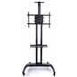 Extra tall rolling widescreen TV stand