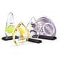 Acrylic half moon business trophy is available in 4 shapes 