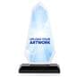 Acrylic rectangle teardrop award with full body printing