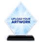 Acrylic square diamond recognition trophy