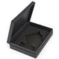 Square diamond recognition trophy includes custom fit black gift box