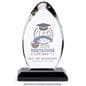 Custom glass recognition award with two sided printing
