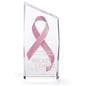 Crystal corporate trophy with asymmetrical shape