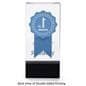 Crystal rectangle participation trophy with double-sided printing