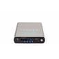 Silver branded power bank with USB-A, Micro and Type-C Outputs