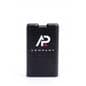 Black power bank with earbuds gift set with slim and compact design 