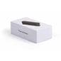 Black power bank with earbuds gift set with gift box included
