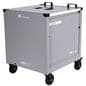 mobile charging cart with easy to maneuver casters