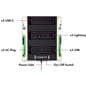 Infographic highlighting UBC, Lightning, AC Plug, Power Inlet and On/Off Switch Locations