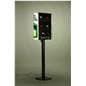 Cell phone charging station with illuminated side panels