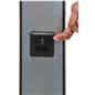 Phone charging station kiosk with custom graphics and covered outlets