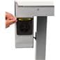 Charging station table with universal power outlet 