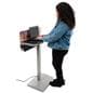 Charging station table with acrylic table 